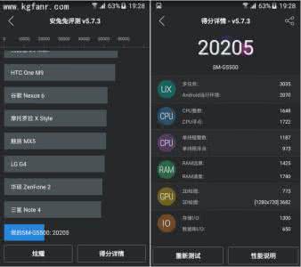 三星s8安兔兔跑分 三星Galaxy On5安兔兔跑分多少？