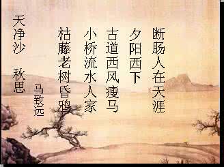 天净沙 秋思 秋思决