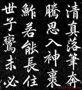 赵玉亭楷书行书大字帖 赵子昂行书字帖《清华斋赵帖》