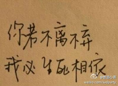 你若不离不弃搞笑版 你若不离不弃，我必生死相依
