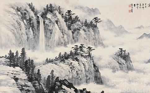 溥心畲山水画 溥心畲书法行云流水 溥心畲山水画赏析 溥心畲山水画