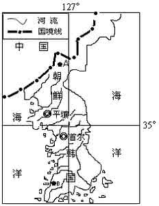 朝鲜半岛地图 朝鲜半岛地图 阅读材料回答下列问题。材料1:朝鲜半岛示意图材料2:韩国现有耕地面积178.2万公顷,