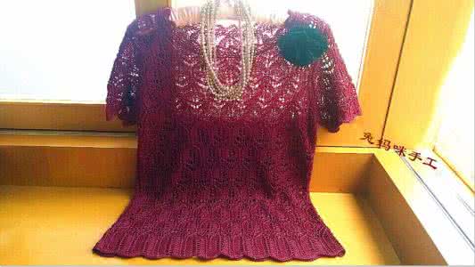 三角插手工艺品小兔子 兔妈咪与水若手工分享----今年流行的酒红色志田衣“胭脂醉”