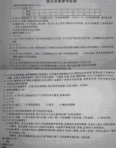 丽水市中考语文 浙江省中考语文 2013年浙江省丽水市语文中考真题及答案