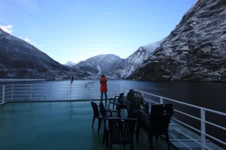 挪威松恩峡湾 冬季游挪威松恩峡湾