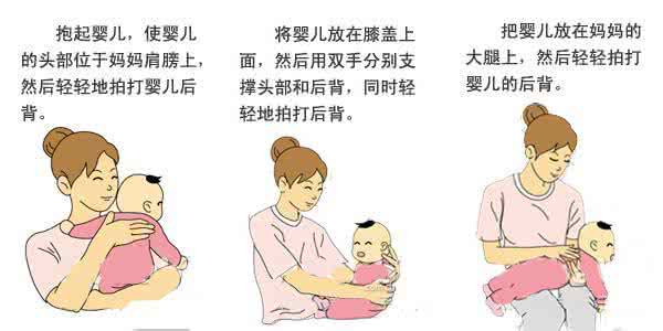 拍嗝的正确方法图片 宝宝拍嗝的正确方法图 如何为宝宝拍嗝?