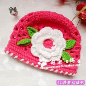 美丽花朵帽子钩法视频 美丽的花朵女宝宝帽子的钩法视频|钩针编织详细教程区