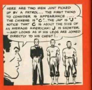 二战时期人们的生活 二战中美国媒体教人们如何区分中国人和日本人