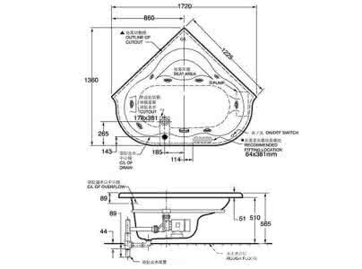 浴缸尺寸多大合适 浴缸尺寸多大合适 了解各种浴缸标准尺寸 选购合适浴缸标准尺寸