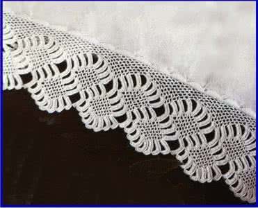 日本钩针桌布花样图解 钩针桌布花样图解 bordure au crochet -钩针花边（桌布边、衣服的底边等）