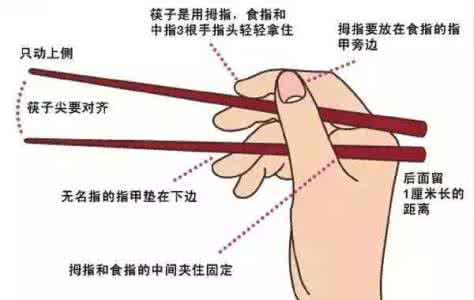 筷子拿得高的女孩性格 筷子拿法测性格