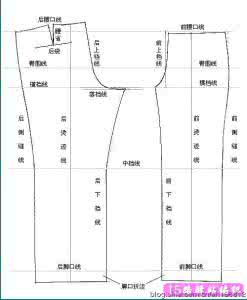 裁剪裤子的计算公式 布艺教程 裤子打板计算公式,裤子裁剪图计算公式（详细）