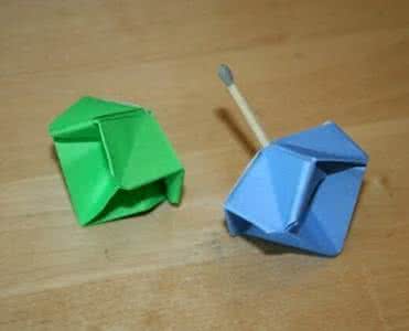手工折纸陀螺的图解 折纸陀螺的手工折纸大全教程