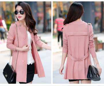 长款针织衫开衫外套 枝缠莲——中长款开衫