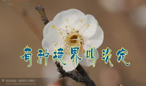 淡定是一种境界 有种境界叫淡定