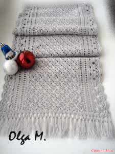 钩针围巾 钩针：围巾“银”