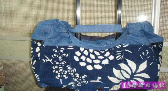 旧牛仔裤改造 旧牛仔裤改造旅行包 旧牛仔裤等布料改造而成的旅行包|手工布艺作品教程