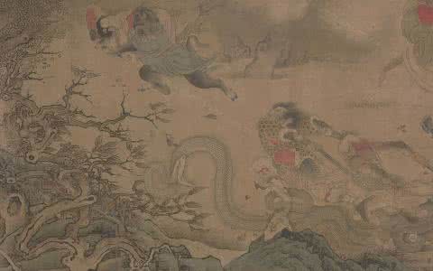 元 佚名 秋山行旅图轴 元 佚名 《搜山图》