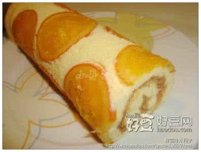香橙戚风蛋糕卷 香橙戚风卷