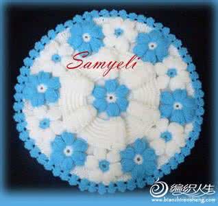 毛线勾垫子图片图解 漂亮的毛线垫子 有图解