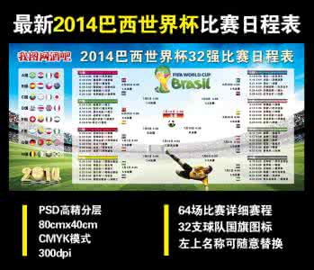 2014巴西世界杯赛程 2014年巴西杯赛程开幕