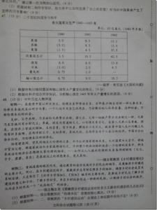 2017地理高考模拟试题 2013年高考地理模拟试题（三）