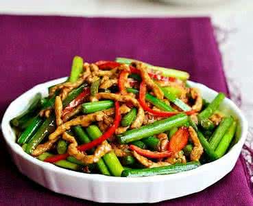 蒜苔的做法大全家常菜 蒜苔炒肉丝的做法