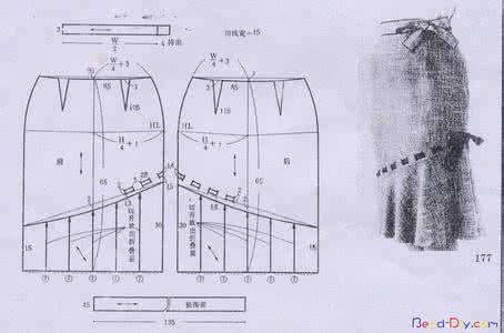 裙子制版 多条裙子详细制版图