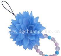 diy流苏串珠耳环教程 DIY带流苏串珠花球小挂件的方法图解教程