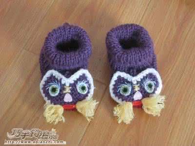 棒针宝宝虎头鞋的织法 【棒针教程】可爱宝宝虎头鞋的织法说明