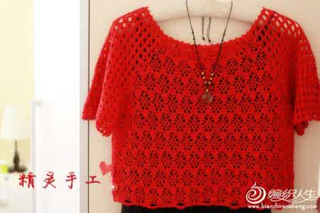 夏季钩针套头衫图解 钩针套头衫 钩针编织----简单别致的v领套衫“暮然回首间”
