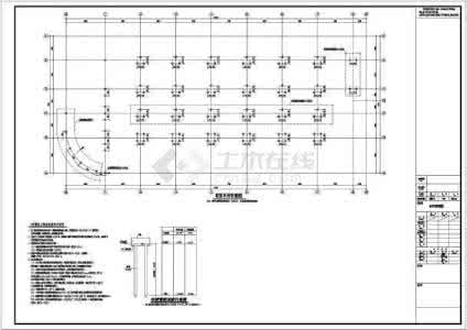 框架结构施工图 四层带车库地下室框架结构全套施工图方案