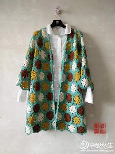 钩针开衫外套编织图解 钩针编织----拼花开衫与套衫各一款