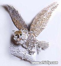 中外雕塑作品欣赏 HazelB纸雕塑作品欣赏