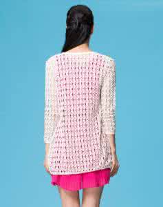 镂空长款开衫 爱在深秋之长款----镂空开衫