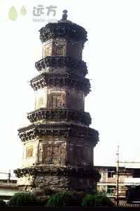 天宁寺双塔 中华名塔：山西阳泉平定天宁寺双塔（宋代）