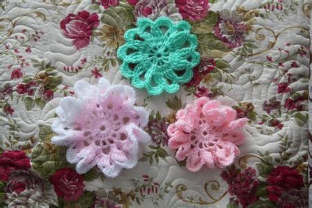 最简单的钩针小花图解 美丽钩针小花