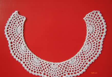 衣领钩针花边图解大全 适合做衣领的花边图解