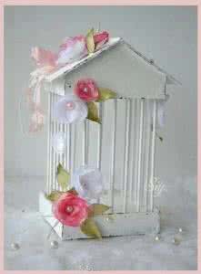 纸壳废物利用 废物利用----泡沫纸壳变身精美装饰鸟笼