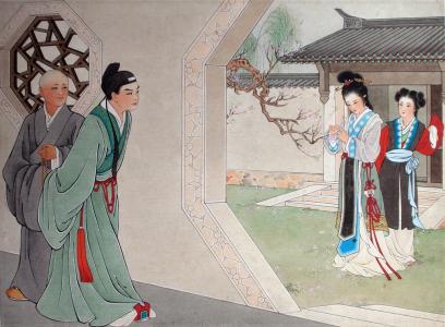 西厢记工笔画 西厢记工笔画 工笔画《西厢记》，这才叫做工笔画，美醉了！