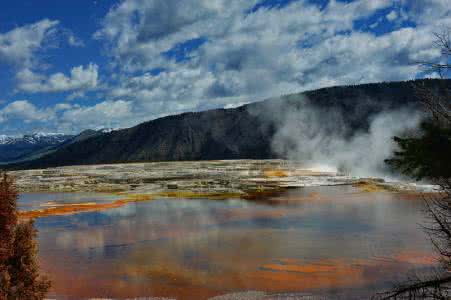 美国黄石国家公园 【图文】（美国）黄石国家公园--猛犸热喷泉区（Mammoth Hot Springs）