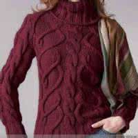 麻花毛衣女 漂亮的高领麻花花样的女士毛衣图解