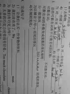 小学英语不可数名词 小学英语不可数名词 小学英语语法 不可数名词