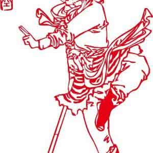 石库门 Citydeer的石库门留影剪纸