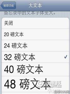 iphone字体大小设置 iphone字体大小设置方法