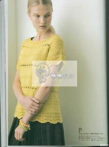 恋恋云汀编织博客 恋恋云汀手工分享----不用打底的珍珠麻短袖“芳甸”编织记录