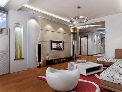 实木电视墙装修效果图 电视墙装修效果图