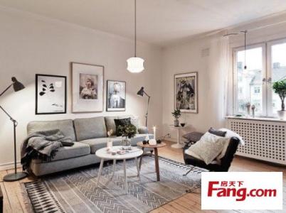 北欧风格客厅效果图 简约时尚北欧风格客厅装修效果图