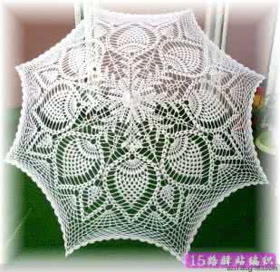 钩针编织花样详解 钩针编织花样图解大全 两款钩针太阳伞花样图解