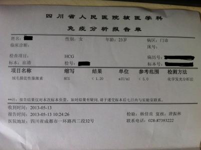 血绒毛膜促性腺激素值 绒毛膜促性腺激素值是多少